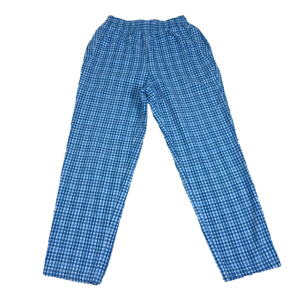 Koret City Blues Pants - Koret City Blues Pants Womens 10 Blue Pull On Plaid Pockets Vintage